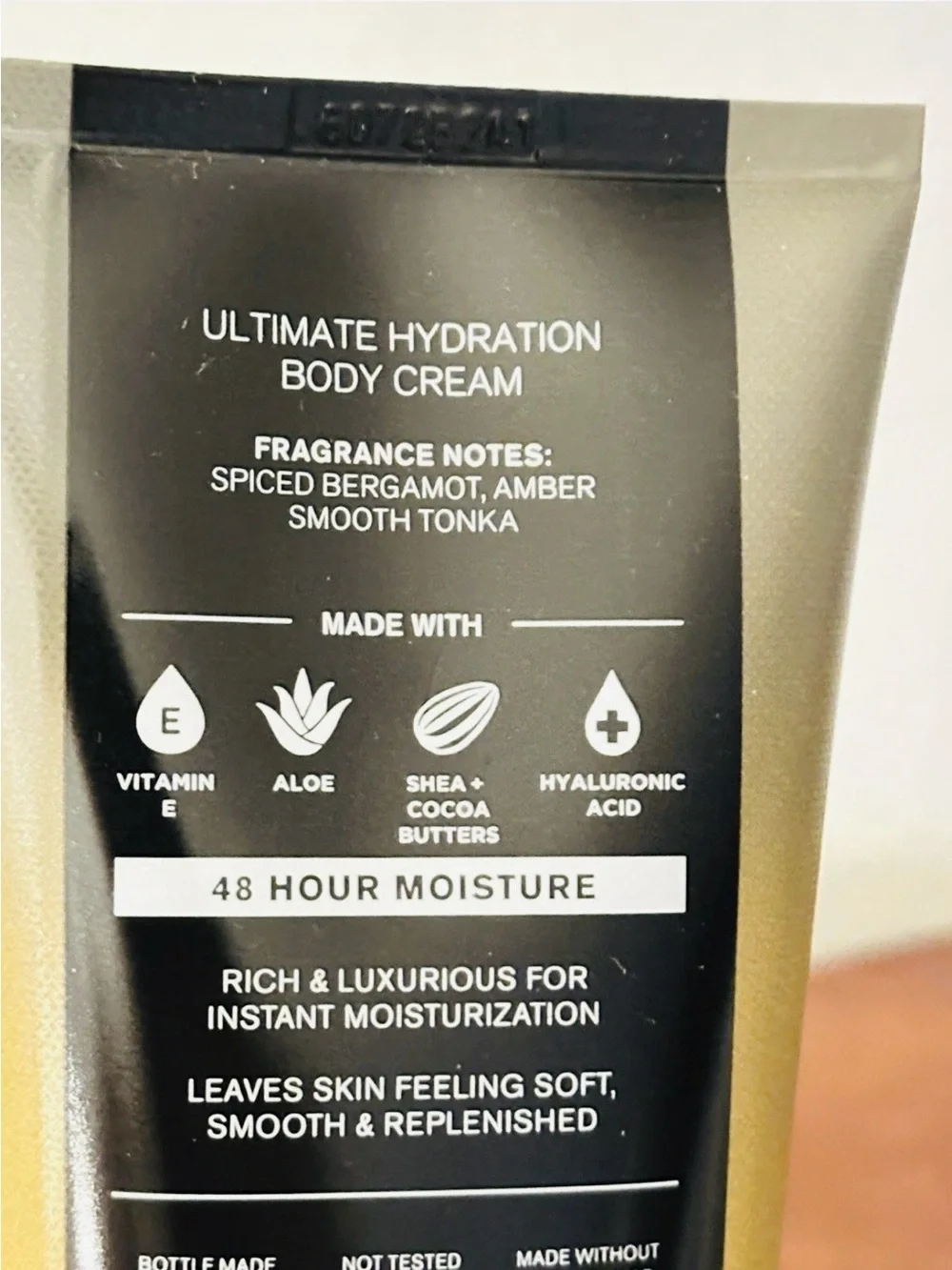 Bath & Body Works After Dark Gradient Yellow and Black Body Cream
